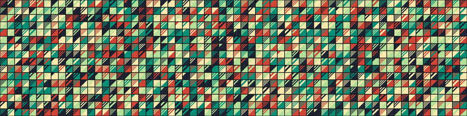 Abstract Geometric Pattern generative computational art illustration