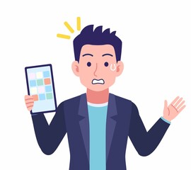 Male wearing a dark jacket