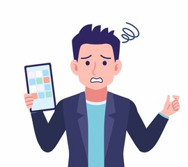 Male wearing a dark jacket