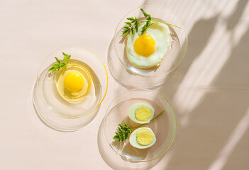 fried eggs with butter