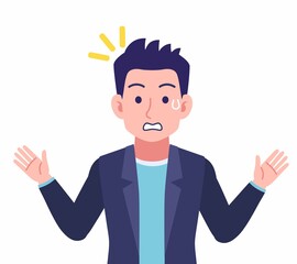 Male wearing a dark jacket