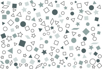 monochrome abstact background of geometry figure pattern.