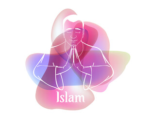 Poster for muslim religion holiday Ramadan Kareem.