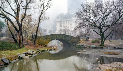 Papier Peint photo Pont de Gapstow Gapstow Bridge in Central Park