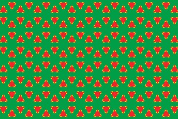 Simple geometric pattern in the colors of the national flag of Burkina Faso