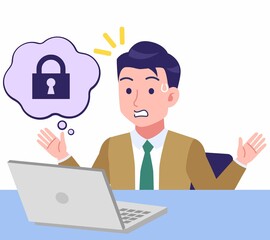 Young man in green tie