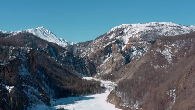 Mountains from aerial view. Landscape. Nature. Travel.