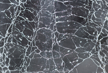 Broken glass, studio shot with black background