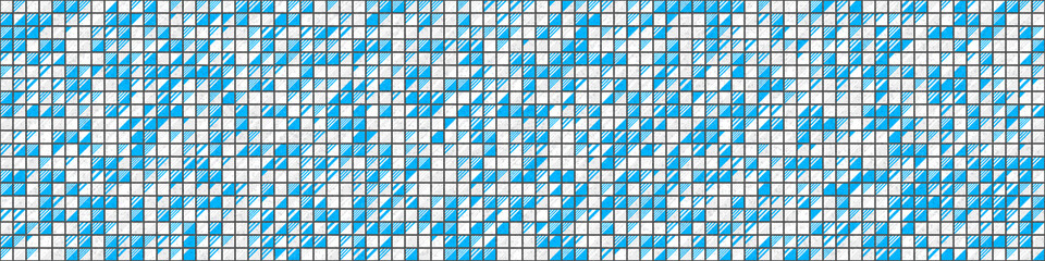 Fototapeta premium Abstract Geometric Pattern generative computational art illustration