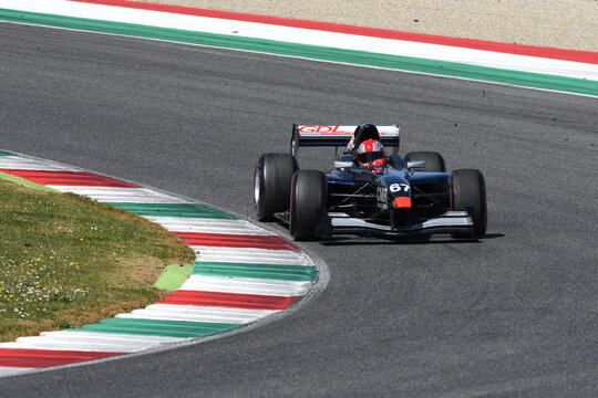 Scarperia, 9 April 2021: Lola - AutoGP Formula driven by unknown in action at Mugello Circuit during BOSS GP Championship practice. Italy