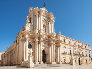 The Duomo Cathedral of Ortigia in Syracuse, Sicily, Italy