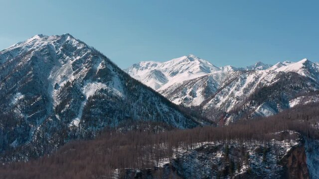 Mountains from aerial view. Landscape. Nature. Travel.