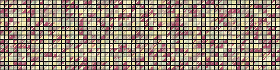 Fototapeta premium Abstract Geometric Pattern generative computational art illustration