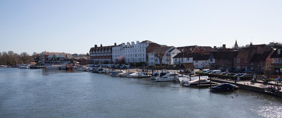 Naklejka premium Views of Henley on Thames and the marina in Oxfordshire in the UK