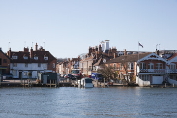 Views of New Street in Henley on Thames in Oxfordshire in the UK