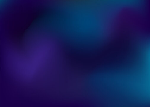 Unusual dark blue gradient. Night sky, space, northern lights. Vector creative background