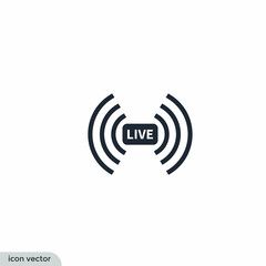 broadcasting icon vector illustration simple design element