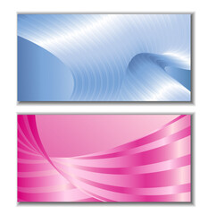 Metallic blue and pink stripes, metallic gradient. Cover design. Creative background, wallpaper, magazine cover. EPS