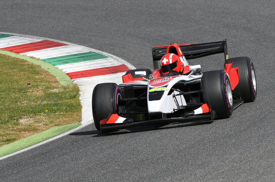 Scarperia, 9 April 2021: Lola T96 Alfa Romeo F3000 Formula driven by unknown in action at Mugello Circuit during BOSS GP Championship practice. Italy