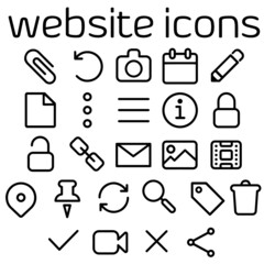 set of icons for web, vector illustration