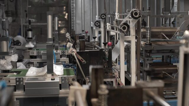 machine for the production of plastic bags