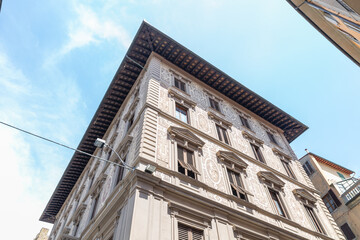 Obraz premium Typical Italian Residential House Exterior in Florence, Italy