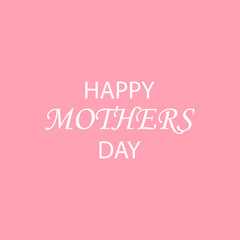 image of greeting card for mother's day on a white background, vector illustration