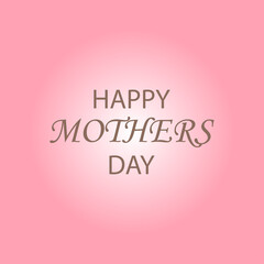 image of greeting card for mother's day on a white background, vector illustration