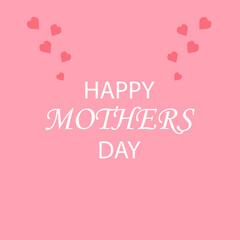 Fototapeta na wymiar image of greeting card for mother's day on a white background, vector illustration