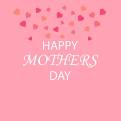 image of greeting card for mother's day on a white background, vector illustration