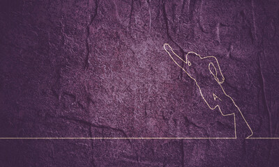 Diving sport concept. Stone material grunge texture