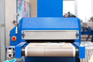 Drying oven for Serigraphy silk screen print process at clothes factory
