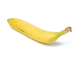 yellow ripe banana isolated on a white background
