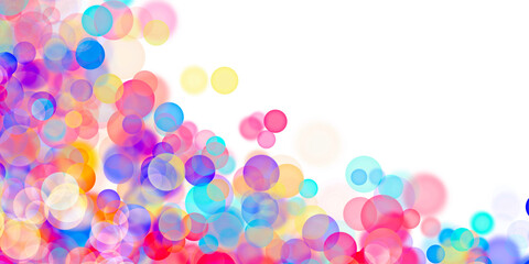 Pastel Coloured Bubbles For Background