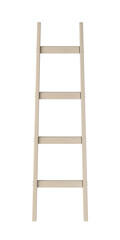 Wooden ladder isolated on white background