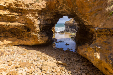 The Grotto, view from the great ocean road, Victoria Australia
