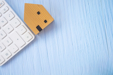 Concept for home loan, real estate and home design