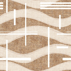 Pattern with geometric background, white lines, fabric texture