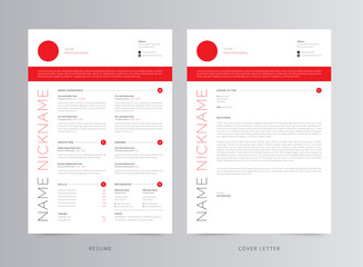 Clean And Modern Resume/CV Template Design	