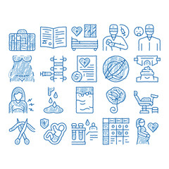 Maternity Hospital icon hand drawn illustration