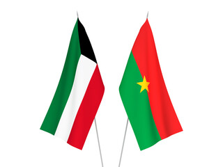 Kuwait and Burkina Faso flags