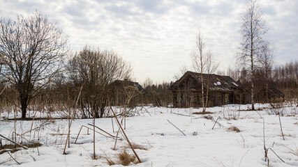 house in a ruined village