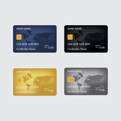 Credit cards set