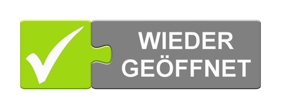 Puzzle Button zeigt: Wieder ge&ouml;ffnet