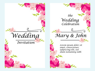 Wedding invitation template