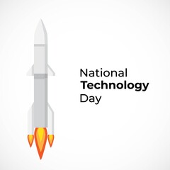 Vector illustration concept of National Technology Day in India. 11 May