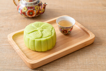 Chinese moon cake green tea flavour