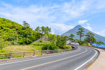 瀬平自然公園から見た開聞岳　鹿児島県南九州市　Mt.Kaimondake seen from Sebira Nature Park Kagoshima-ken Minami kyusyu city
