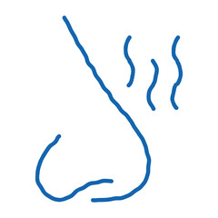 Increased Sense Of Smell Symptomp doodle icon hand drawn illustration
