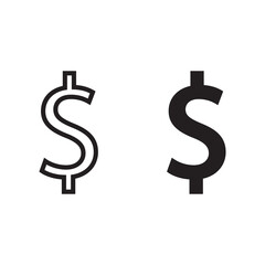Money cash in trendy flat style isolated on background. Money cash page symbol for your web site